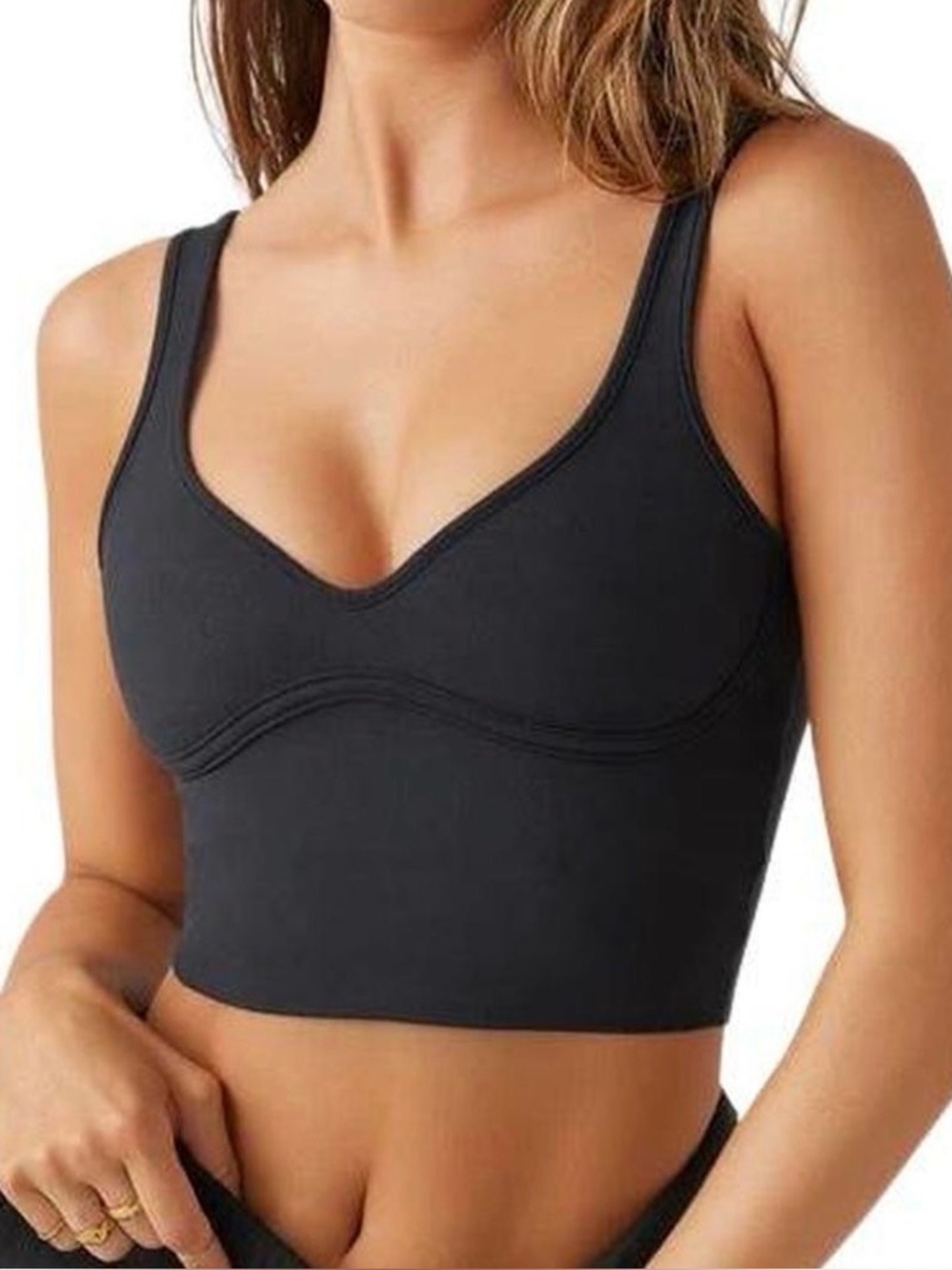 Joah Brown Black countour Top